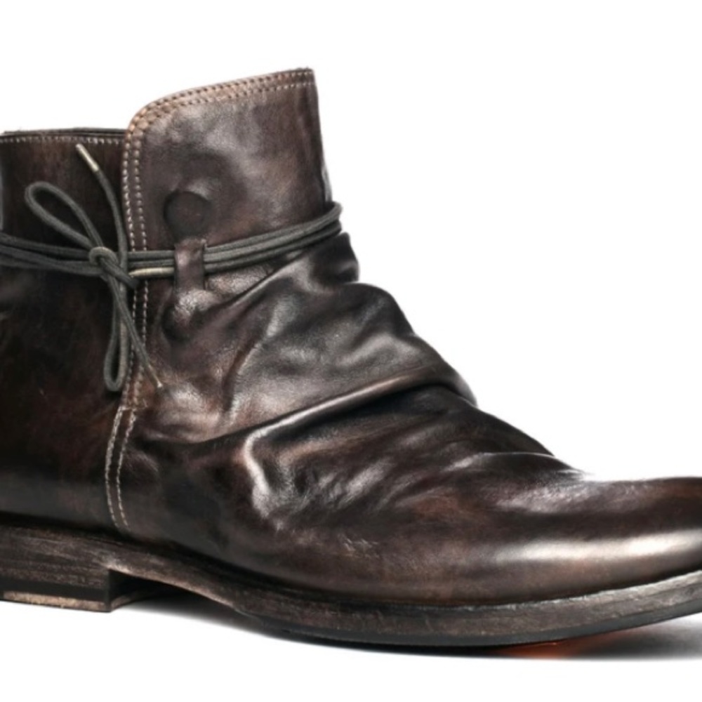 Pete Sorensen Lars Vintage Gray Leather Boots - Picture 4 of 12